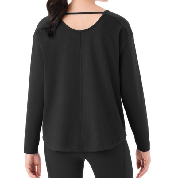 NWT Longe Sleeve Active Tee  black  large - Picture 4 of 8